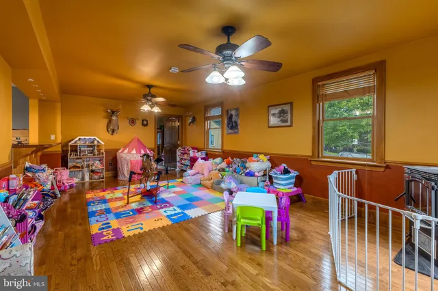 a group of people sitting in a room