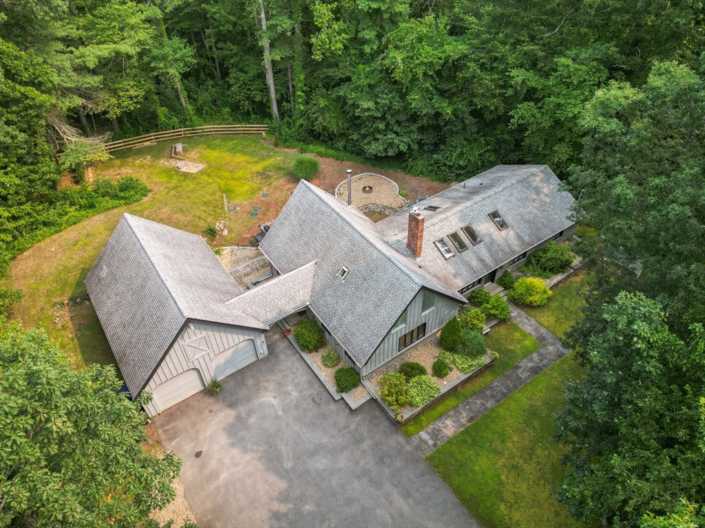 9 School Street Boxford, MA 01921 - Photo 1 of 38 an aerial view of a house with swimming pool and outdoor space
