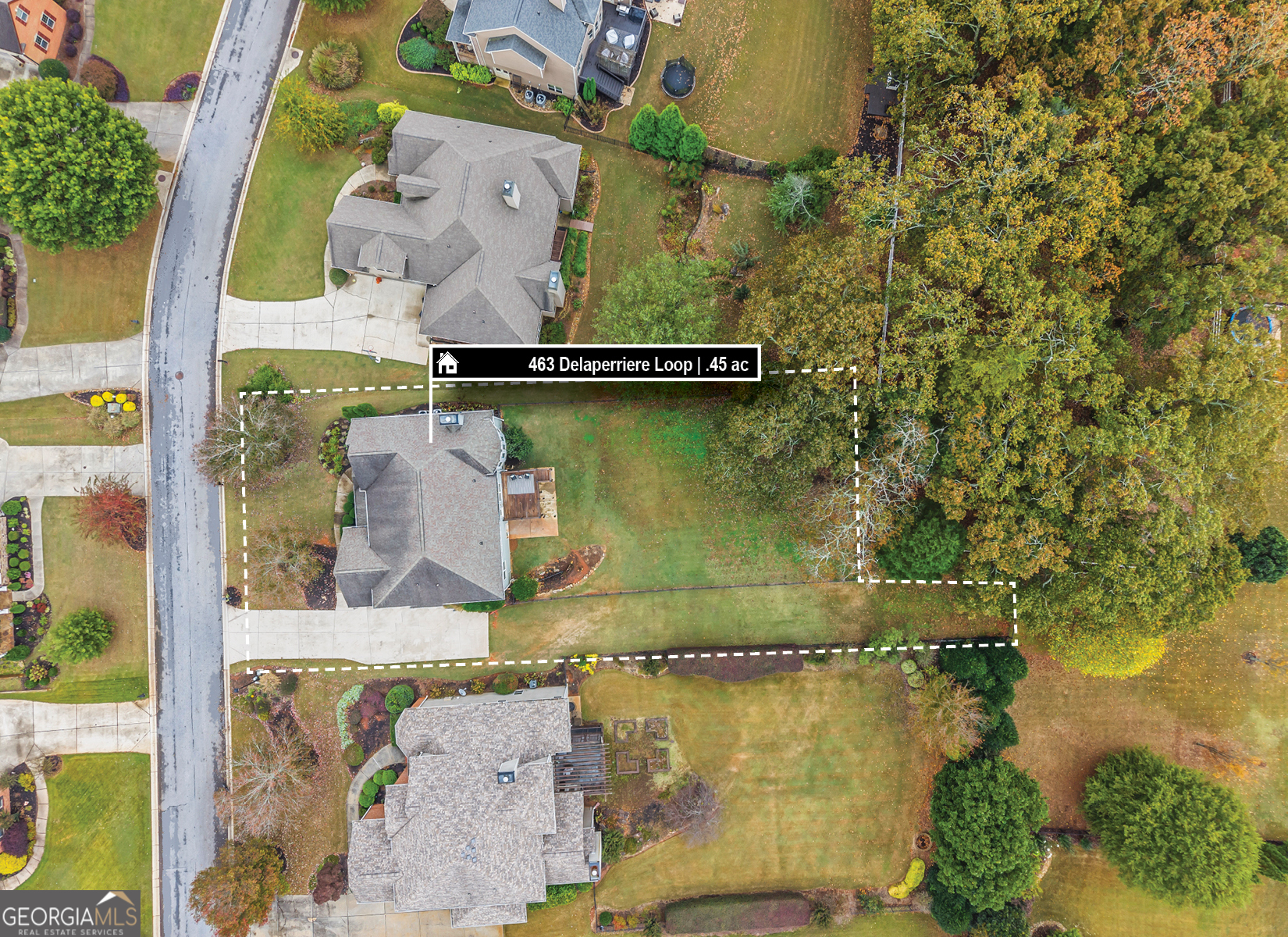 463 Delaperriere Loop Jefferson, GA 30549 - Photo 40 of 75 an aerial view of residential houses with outdoor space