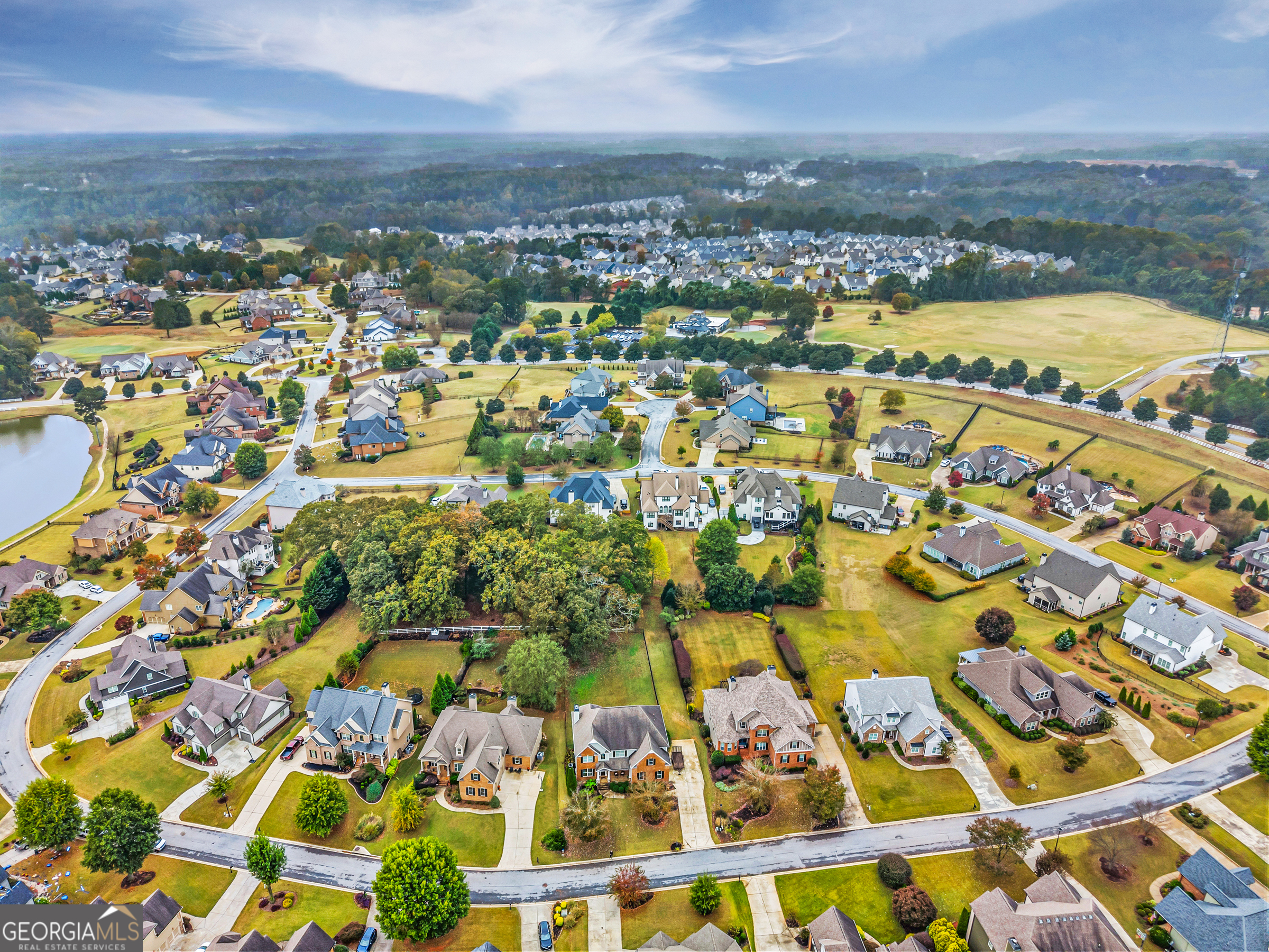 463 Delaperriere Loop Jefferson, GA 30549 - Photo 69 of 75 an aerial view of residential building with parking space