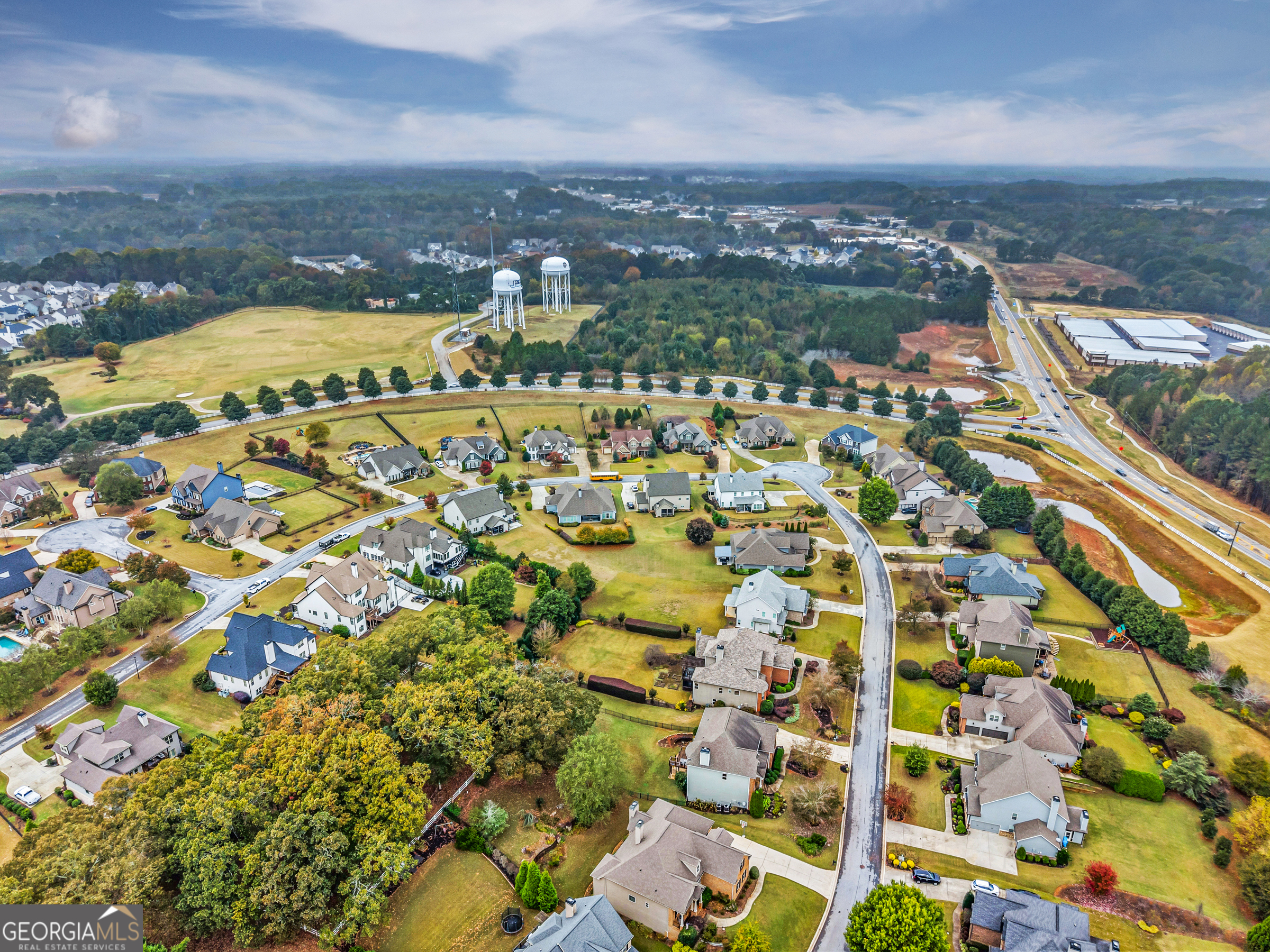 463 Delaperriere Loop Jefferson, GA 30549 - Photo 70 of 75 an aerial view of residential building with parking space