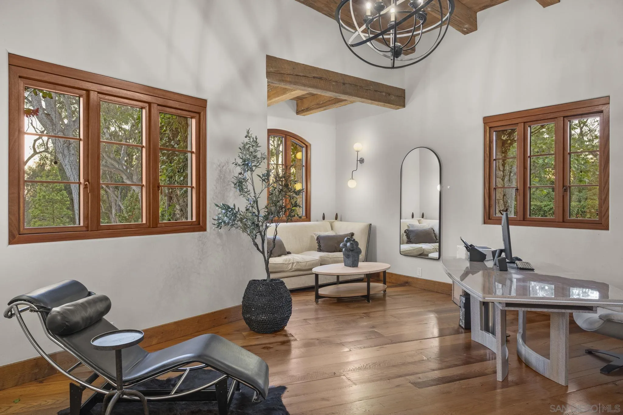 4505 La Noria Rancho Santa Fe, CA 92067 - Photo 15 of 28 Office ideally positioned off front entry looking out to the beautiful landscape.