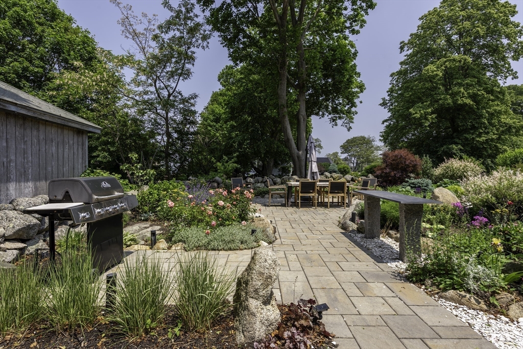 19 Old Garden Road Rockport, MA 01966 - Photo 38 of 42 a view of a backyard with sitting area