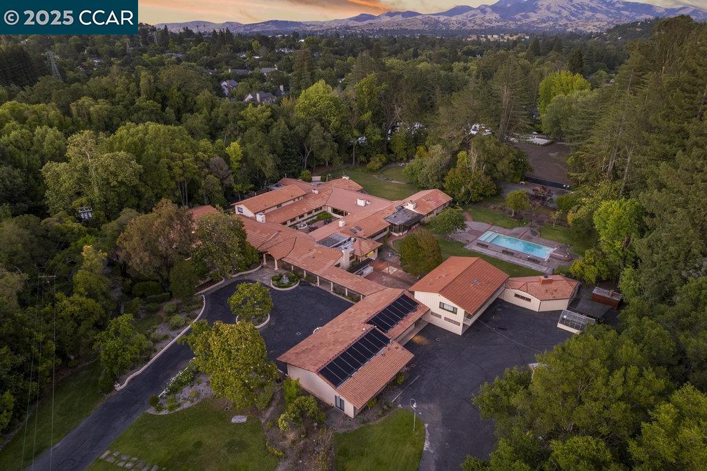 940 Reliez Station Lane Lafayette, CA 94549 - Photo 26 of 53 an aerial view of a house with a garden