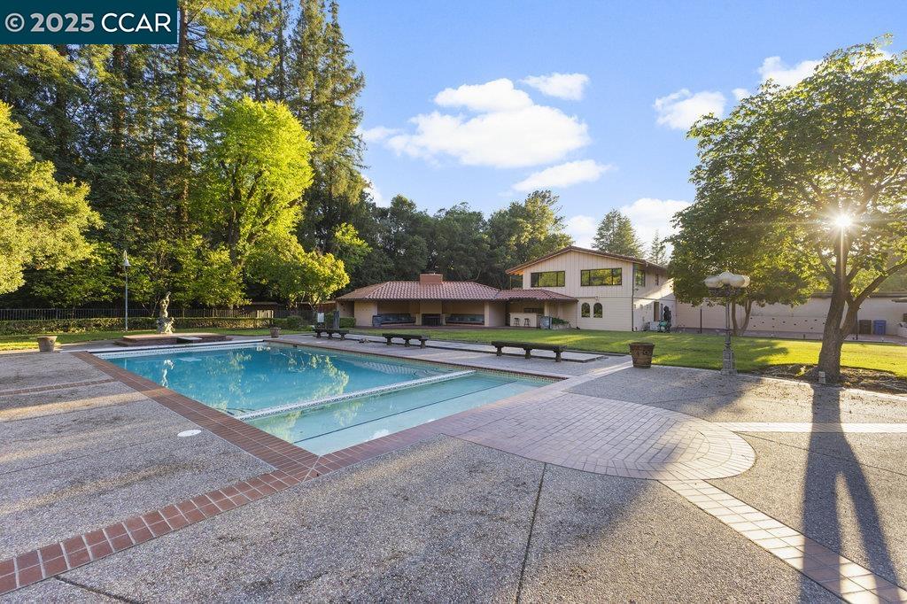 940 Reliez Station Lane Lafayette, CA 94549 - Photo 31 of 53 a view of a swimming pool with an outdoor seating