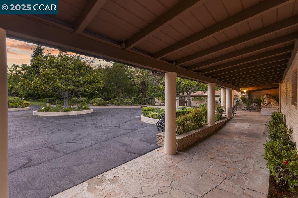 940 Reliez Station Lane Lafayette, CA 94549 - Photo 40 of 53 a view of a porch with furniture and a yard