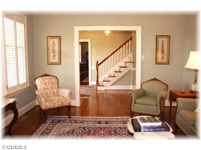 2530 Federal Hill Farms Road Powhatan, VA 23139 - Photo 4 of 12 Living Room - Living Room or Study with Built-in Shelving & Cabinets
