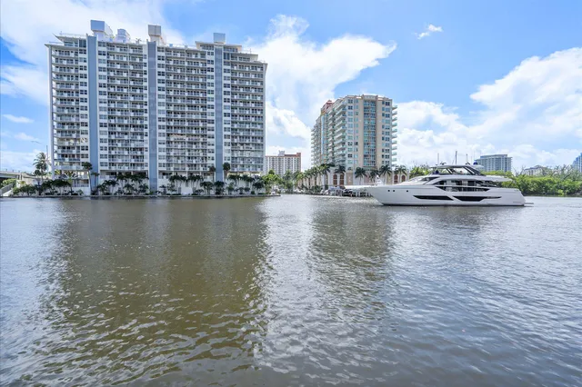 a view of a city with tall buildings