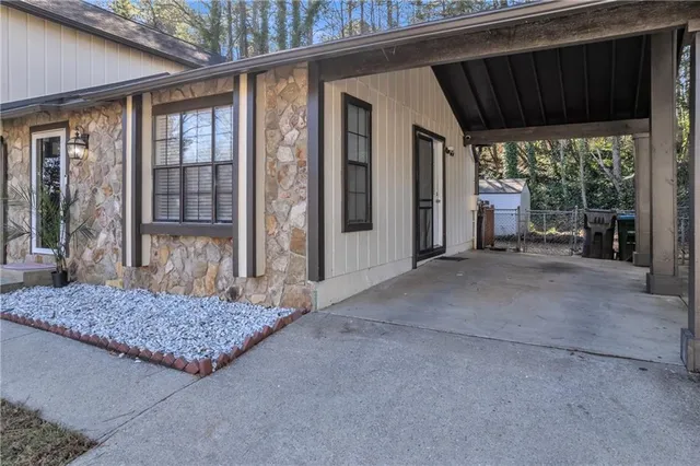a view of a house with porch and wooden floor