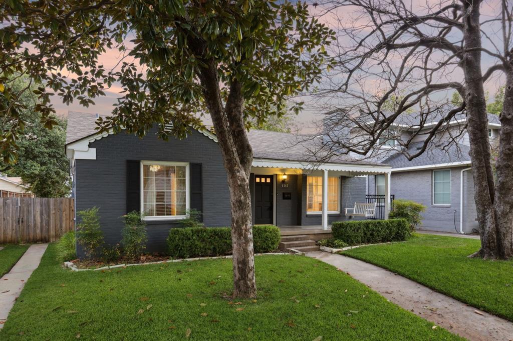 6342 Anita Street Dallas, TX 75214 - Photo 2 of 26 a front view of house with yard and green space