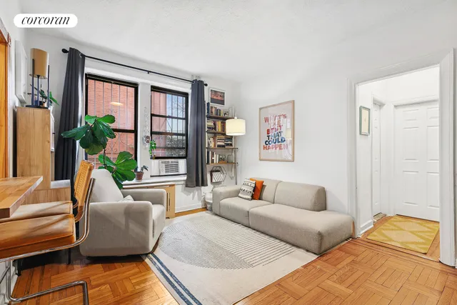 a picture of a bench in front of a window