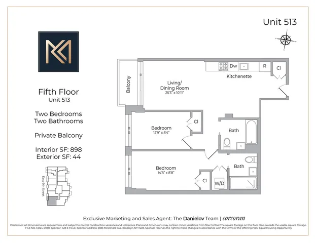 $970,000 | 428 East 9th Street, Unit 513 | Kensington