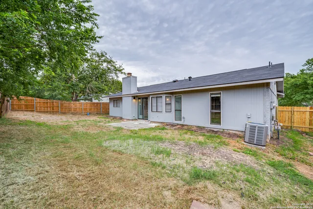 a backyard of a house