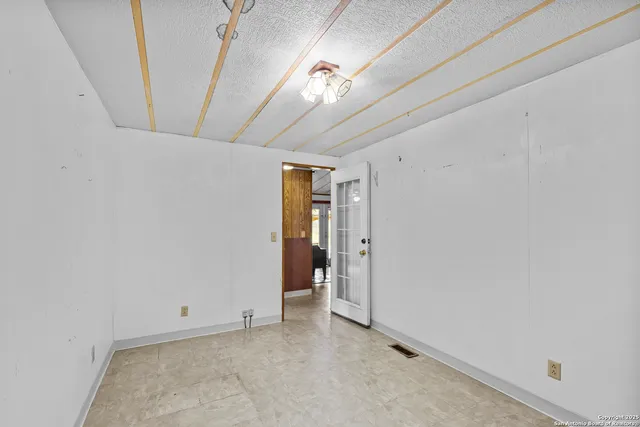 a view of an empty room