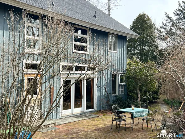 a view of a house with a patio