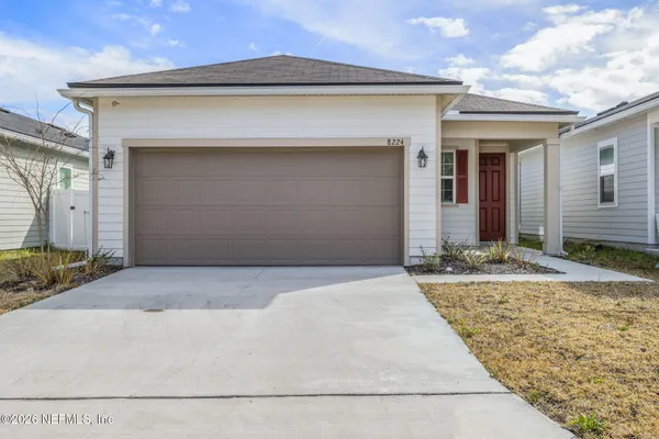 a front view of a house