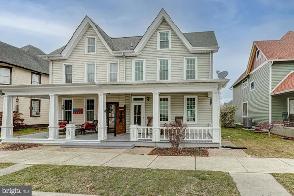 front view of a house with a porch