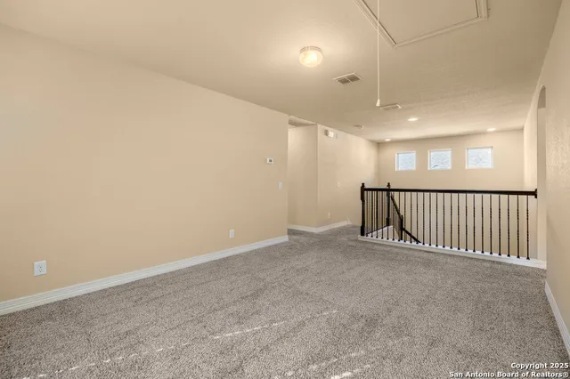 en empty room with stairs