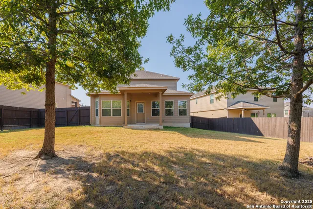 a view of a park with swings