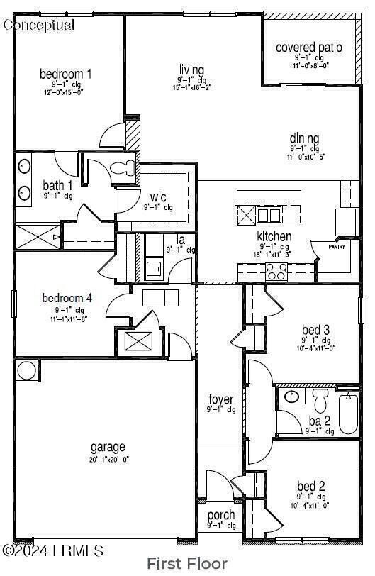 1065 Sanctuary Drive Ridgeland, SC 29936 - Photo 51 of 51 Cali Floor Plan Image 82123