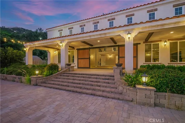 a front view of a building