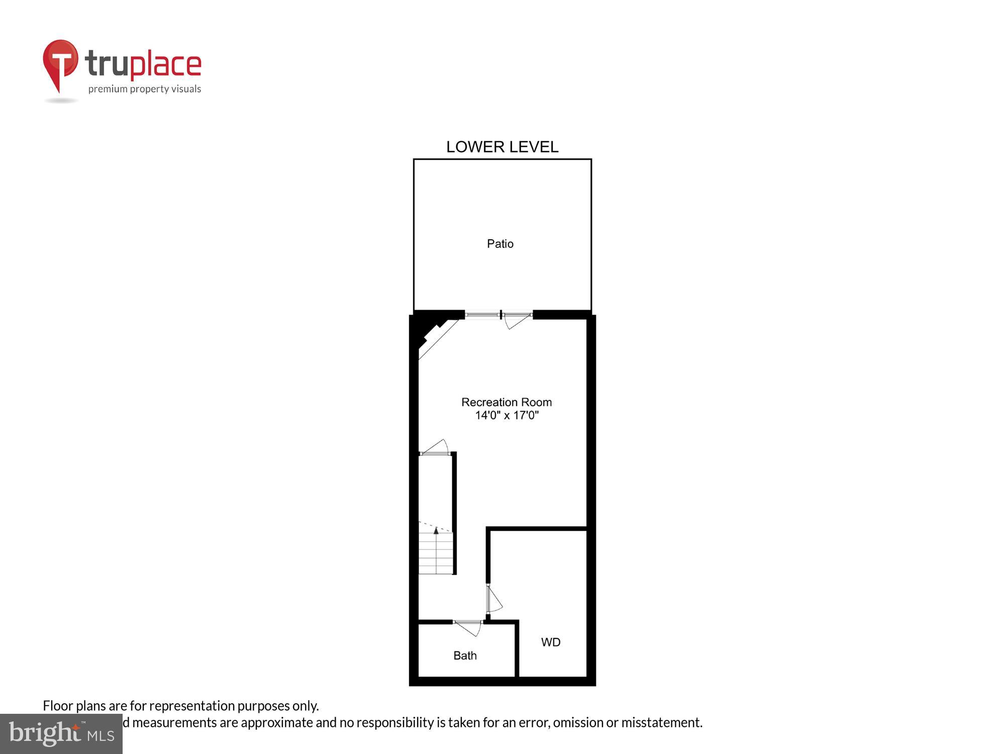 1637 Fieldthorn Drive Reston, VA 20194 - Photo 39 of 41 Lower level (labels & measurements)