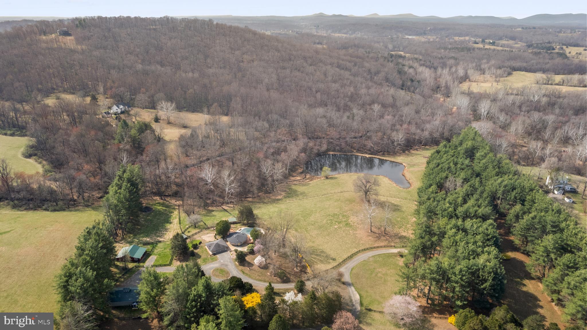 10803 Crest Hill Road Marshall, VA 20115 - Photo 28 of 30 an aerial view of residential house with outdoor space
