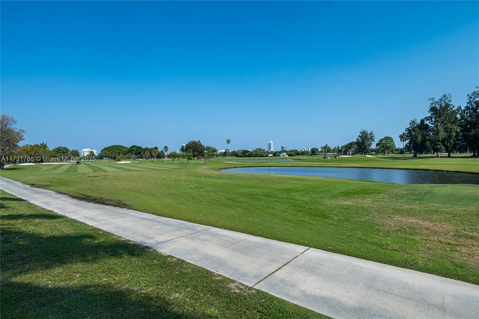 835 Fairway Drive Miami Beach, FL 33141 - Photo 38 of 39 a view of a golf course with a big yard