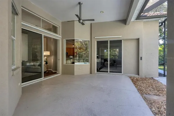 a view of an entryway with a door