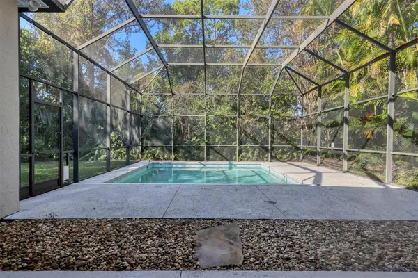 a backyard of a house