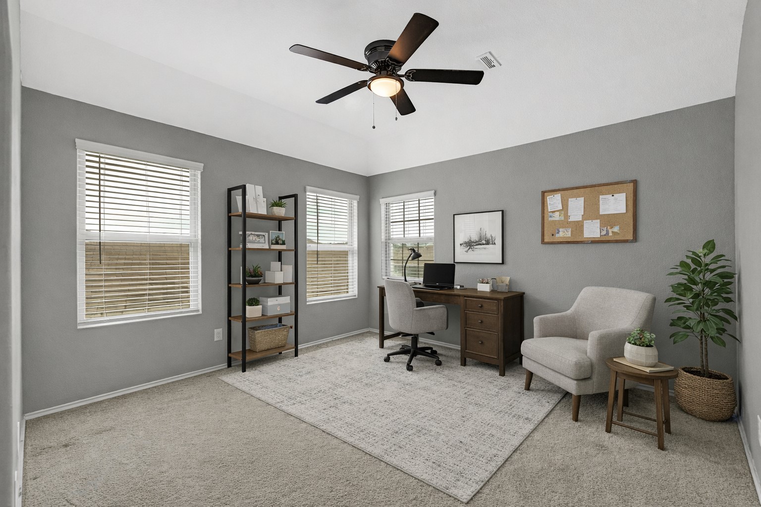 6020 Rimini Landing Lane Porter, TX 77365 - Photo 19 of 33 Upstairs loft can be used many different ways (staged photo set up as home office)