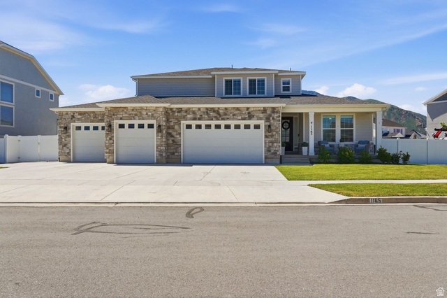 1165 West Union Bench Drive Mapleton, UT 84664 - Photo 58 of 61 Two-story residence featuring a stone and siding facade