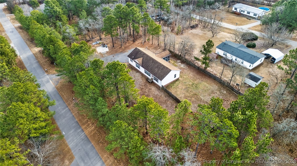 121 Prairie Lane Lillington, NC 27546 - Photo 35 of 40 an aerial view of a house with a yard