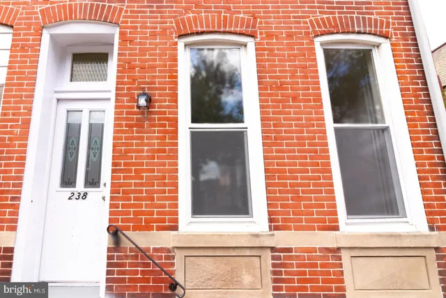 a view of front door of house