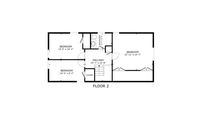 a picture of a bench in a white building