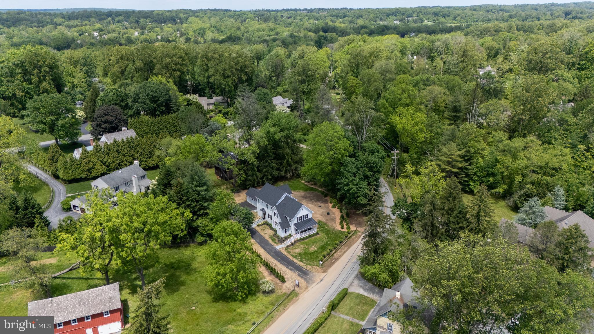 670 Leopard Road Berwyn, PA 19312 - Photo 50 of 52 an aerial view of a house with a yard