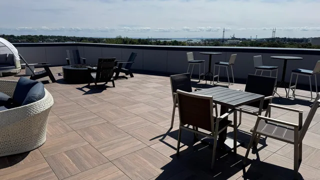 a view of balcony and deck