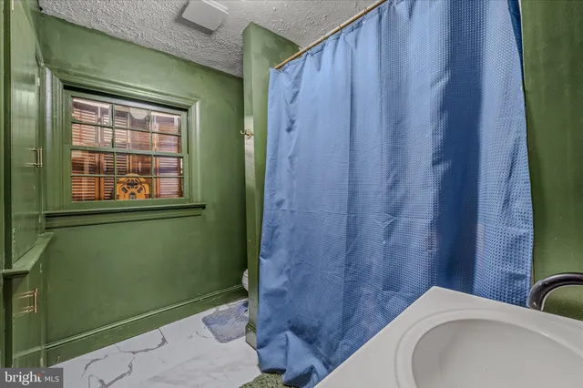 a bathroom with a toilet and a sink