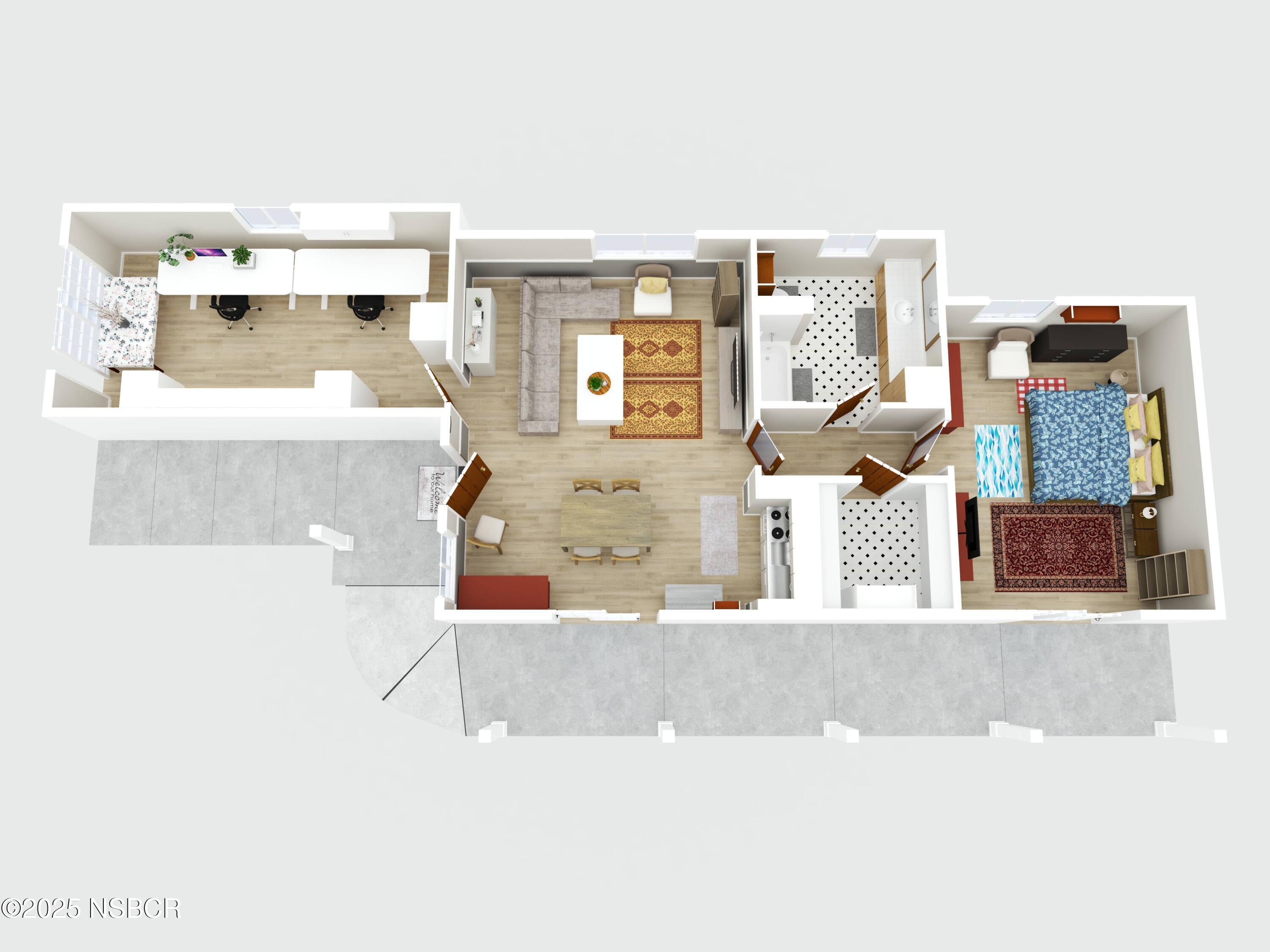 1665 North Refugio Road Santa Ynez, CA 93460 - Photo 31 of 31 Gst Hse 3D floor plan