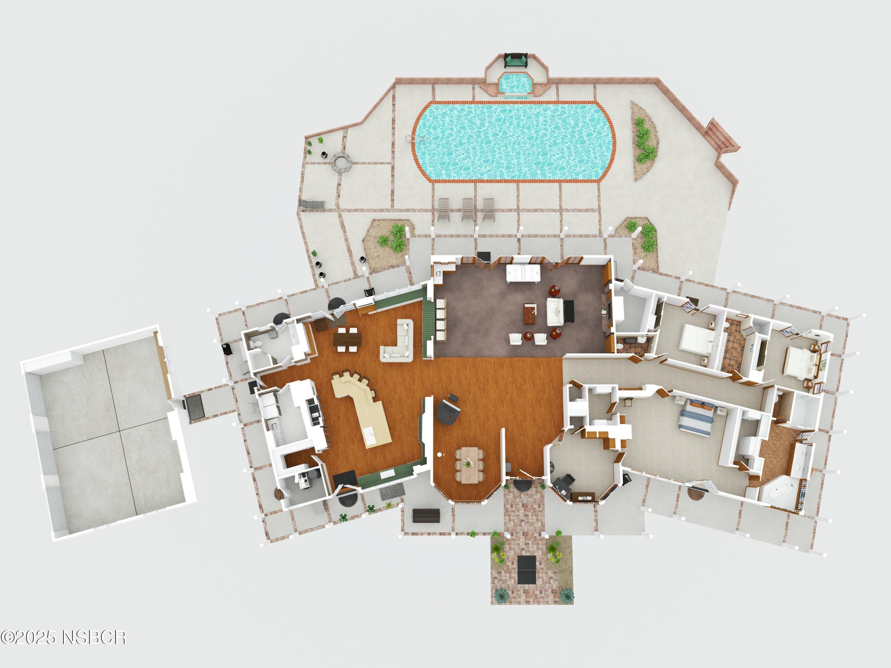1665 North Refugio Road Santa Ynez, CA 93460 - Photo 29 of 31 3D floor plan