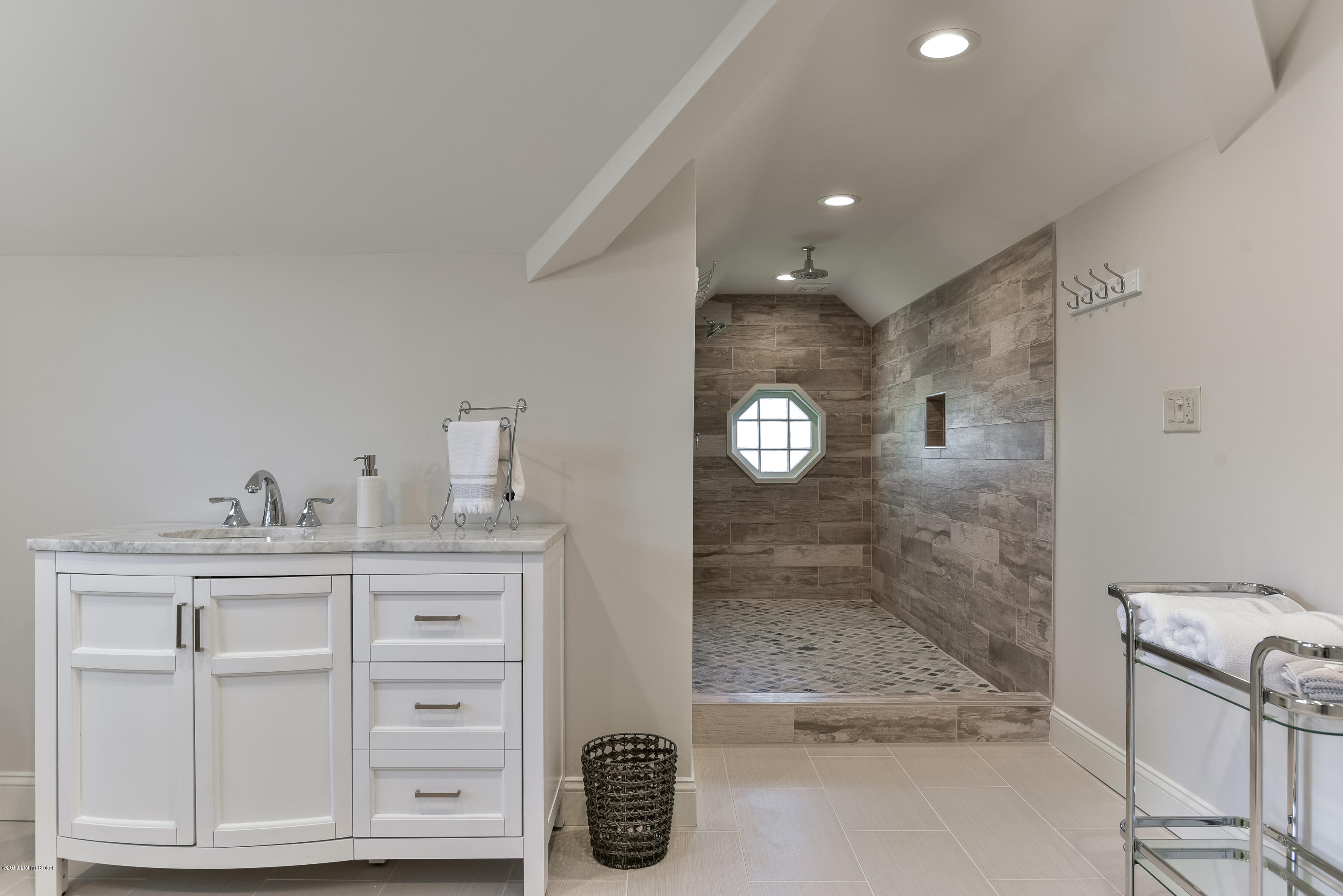 3110 Sherbrooke Road Louisville, KY 40205 - Photo 63 of 69 Luxurious en suite master bath features a spacious, tiled walk-in shower with overhead rainshower