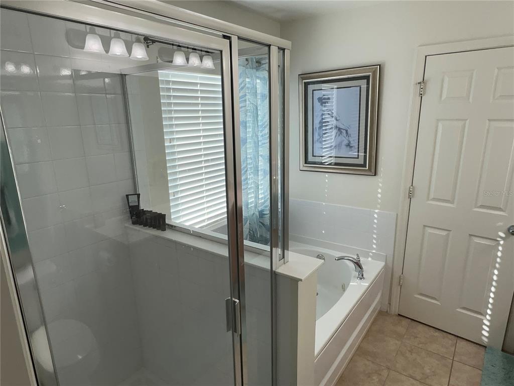 Undisclosed Address Tavares, FL 32778 - Photo 15 of 29 a bathroom with a bathtub and shower