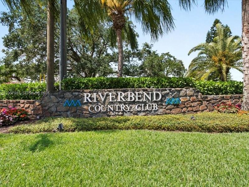 9169 Southeast Riverfront Terrace, Unit M Jupiter, FL 33469 - Photo 27 of 37 Riverbend CC Entrance