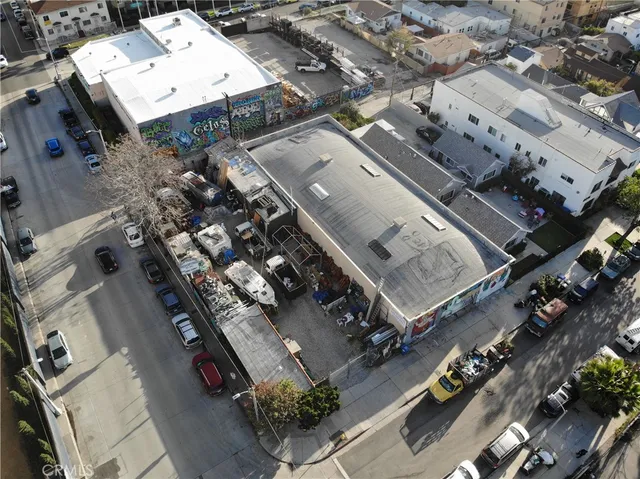 an aerial view of a city