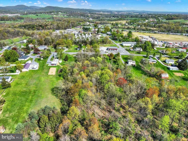 a view of city and mountain