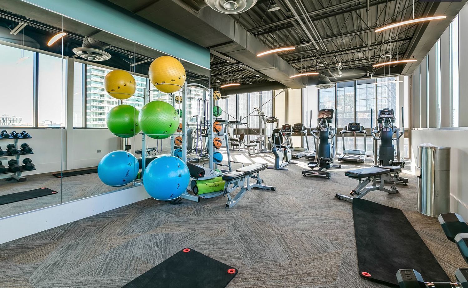 660 West Wayman Street, Unit 201B Chicago, IL 60661 - Photo 29 of 34 a view of a room with gym equipment