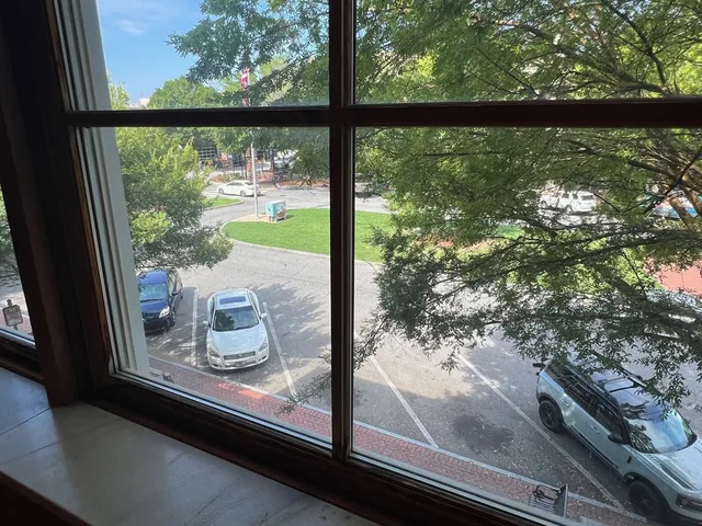 a view of a from a window