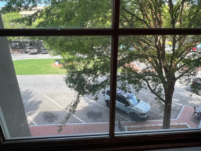 a view of a city from a window