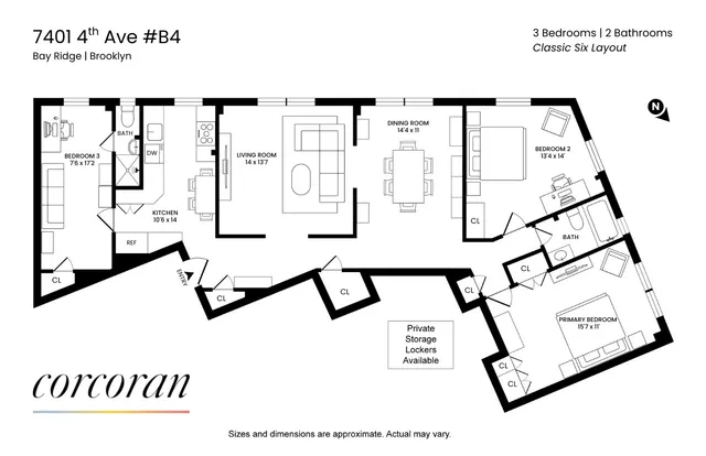 $825,000 | 7401 4th Avenue, Unit B4 | Bay Ridge