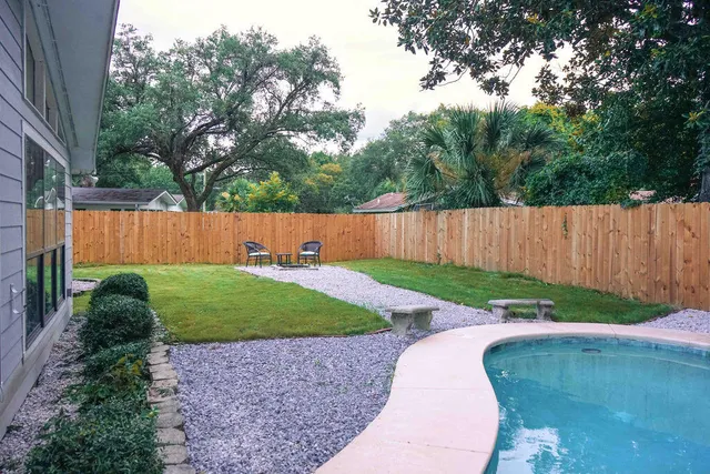 a view of outdoor space and yard